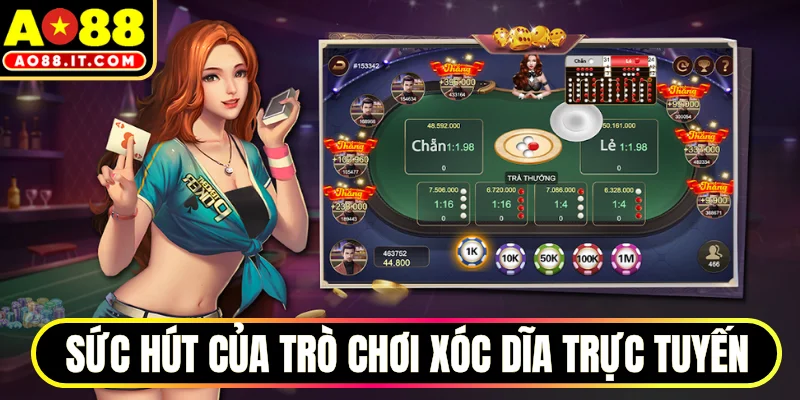 Sức hút của trò chơi Xóc dĩa trực tuyến